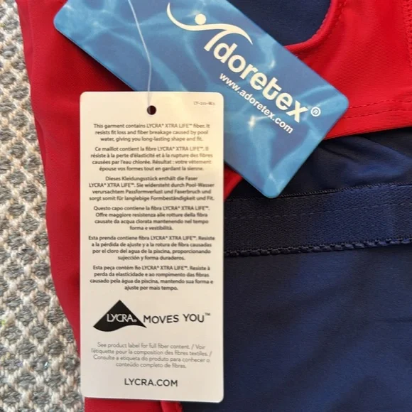 Adoretex girls Guard Polyester Wide Strap Swimsuit size 30 - Picture 8 of 10